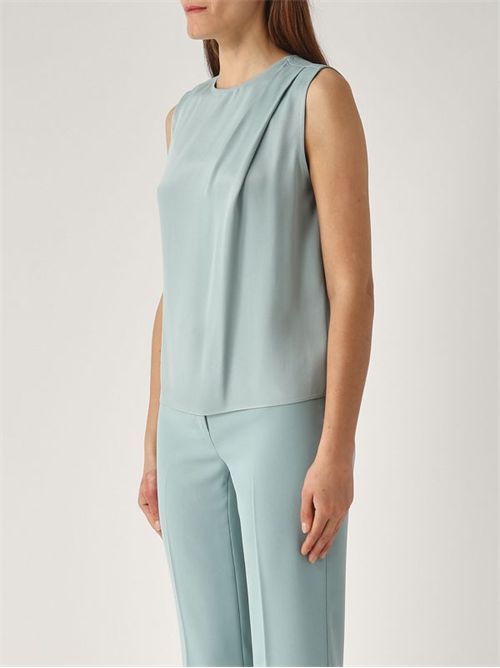 Top in raso lucido con pieghe TWINSET | TP2652/00485